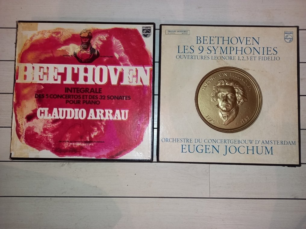 Beethoven - -Complete set of 5 Concertos & 32 Sonatas - for piano and Orchestra   &  The 9 Symphonies - - 多個標題 - LP 套裝 - 1969 #1.0