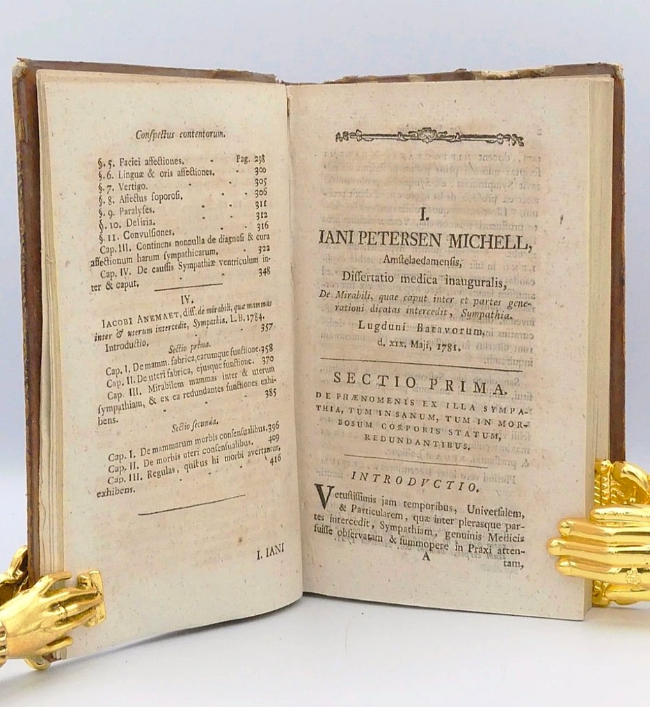 Johann Christian Traugott Schlegel - Sylloge selectorum opusculorum de mirabili sympathia – Traité médical universitaire majeur du XVIIIe - 1787 #4.3
