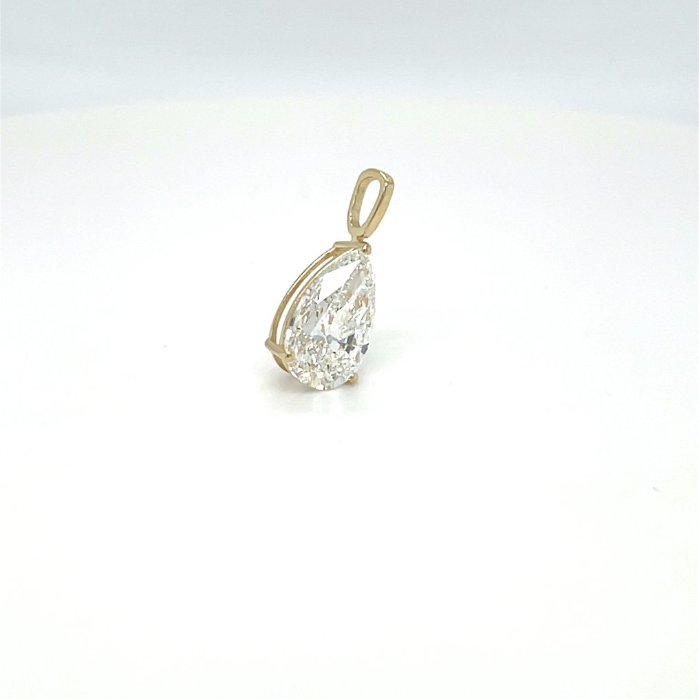 χωρίς τιμή ασφαλείας - Κρεμαστό κόσμημα - 14 καράτια Κίτρινο χρυσό -  2.07ct. tw. Διαμάντι (Εργαστηριακής καλλιέργειας) #1.0