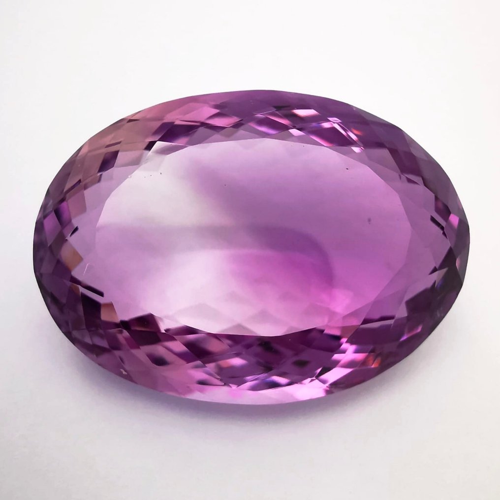 χωρίς τιμή ασφαλείας Αμέθυστος  - 52.67 ct - Antwerp Laboratory for Gemstone Testing (ALGT) - Μωβ αμέθυστος (ροζέ) #1.0