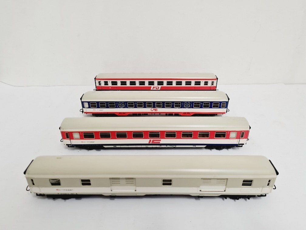 Märklin H0 - 2859 - Modeltog passagervogn (4) - Rijtuigen - DB #1.0
