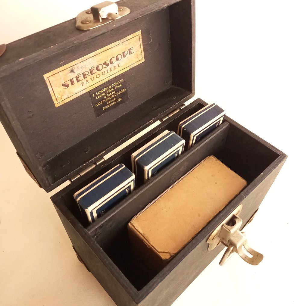 Bruguière Stèrèoscope 1940s with 36 Stèrèofilms Estereoscópio #4.3