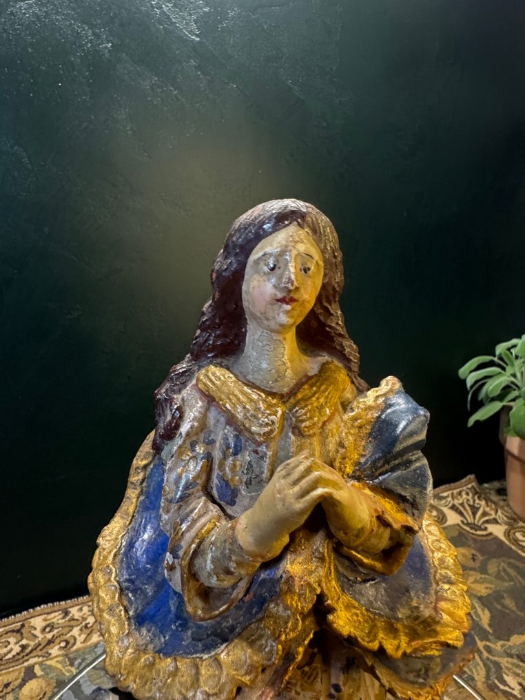 Statue, De Onbevlekte Ontvangenis van de Maagd Maria - 28 cm - Terrakotta #4.3