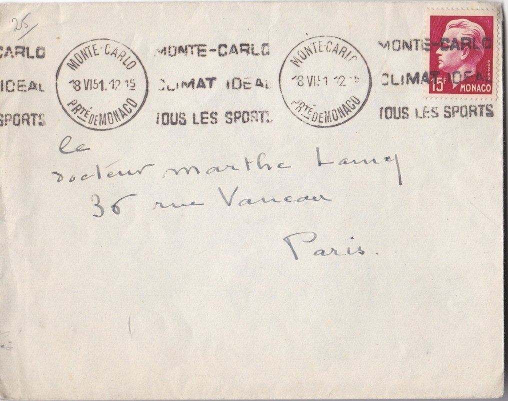 COLETTE - Lettre autographe signée de COLETTE à son médecin Marthe LAMY - 1951 #3.2