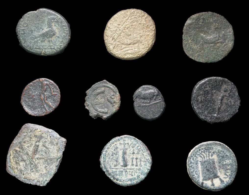 罗马帝国（省）. Varios Emperadores. Lote de 10 monedas  (没有保留价) #1.0