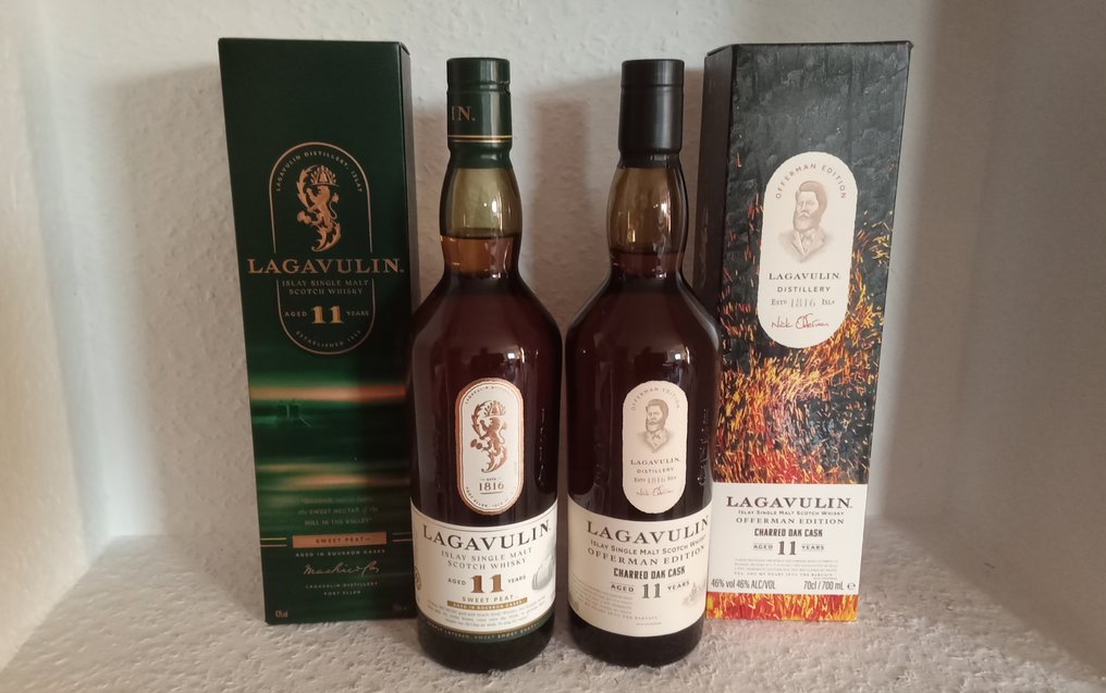 Lagavulin 11 years old - Offerman Edition Charred Oak Cask & Sweet Peat  - 700ml - 2 pullojen #1.0