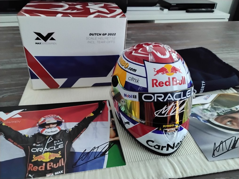 1:2 - Αγωνιστικό αυτοκίνητο μοντελισμού - Schubert Max Verstappen helmet Dutch Gp 2022 - Υπογραφή Περιορισμένης Έκδοσης #2.1