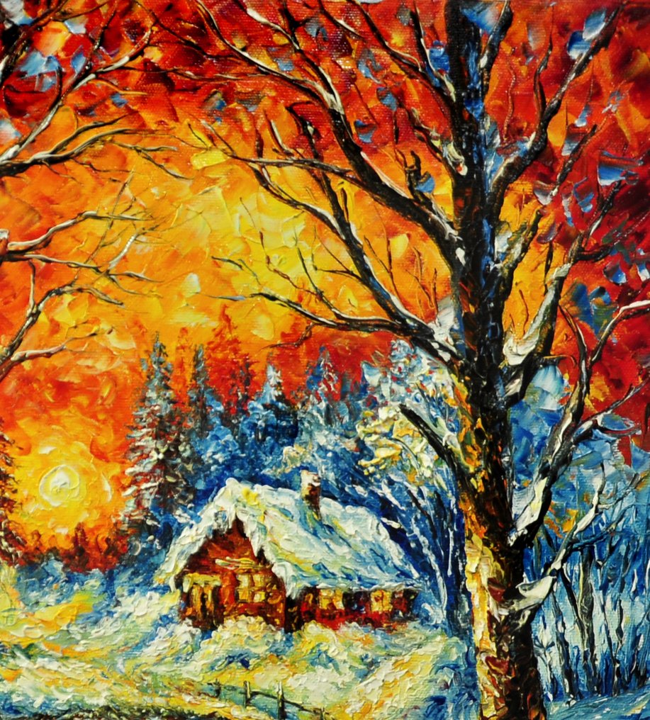 Olga Nowak (1956-) - Winter walk #3.2