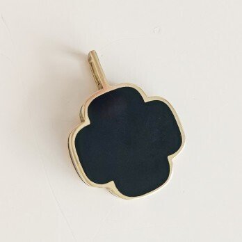 χωρίς τιμή ασφαλείας - Μενταγιόν φωτογραφοθήκη - 18 καράτια Κίτρινο χρυσό, Enamel -  0.06ct. tw. Διαμάντι (Φυσικό)  #2.1