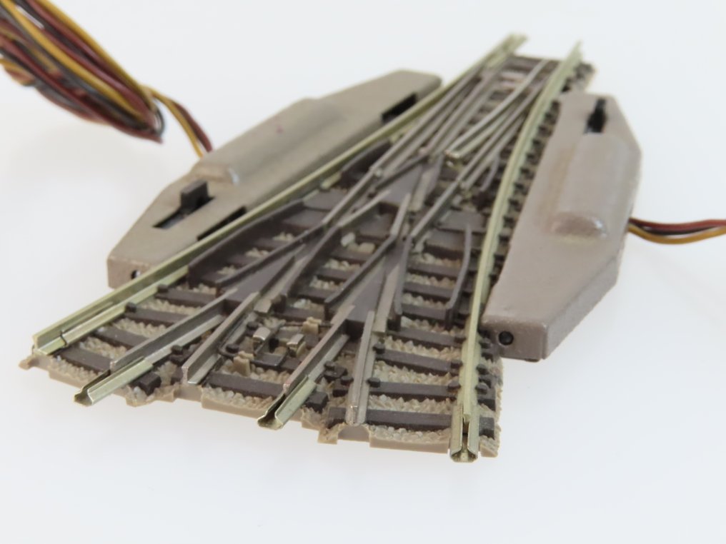 Fleischmann N轨 - 9157/9158 - 模型火车车轨 (2) - 2x 三路道岔配备电动驱动，Piccolo #4.3