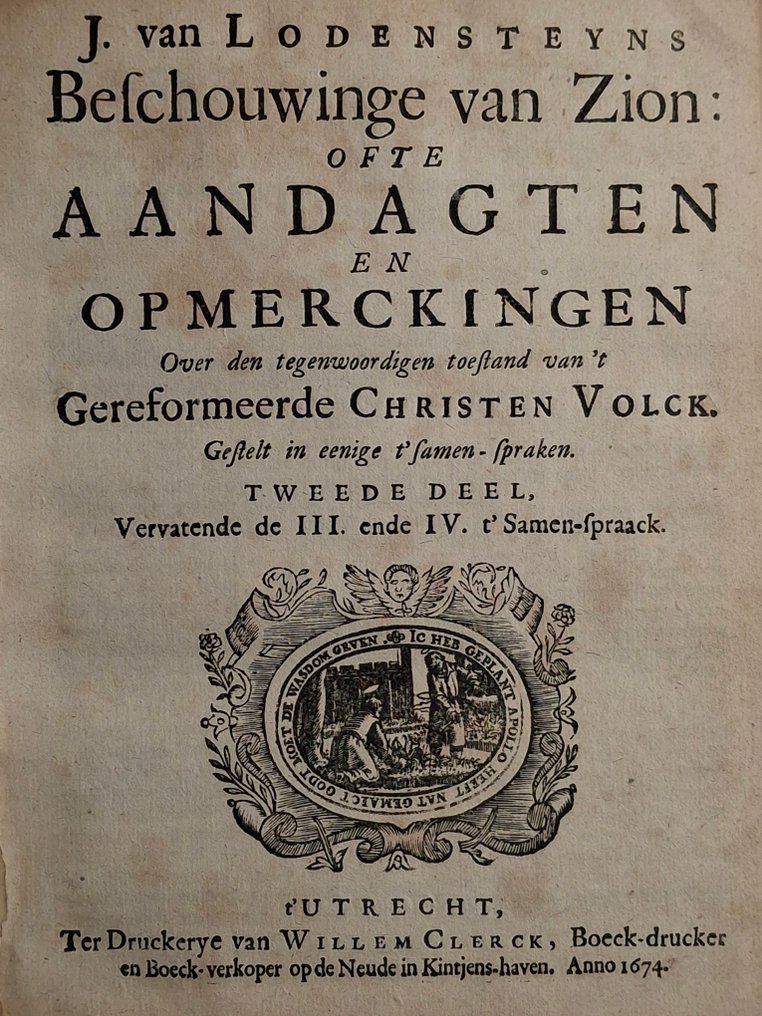 [gereformeerd] - J. van Lodensteyn - beschouwinge van Zion - 1674 #4.3