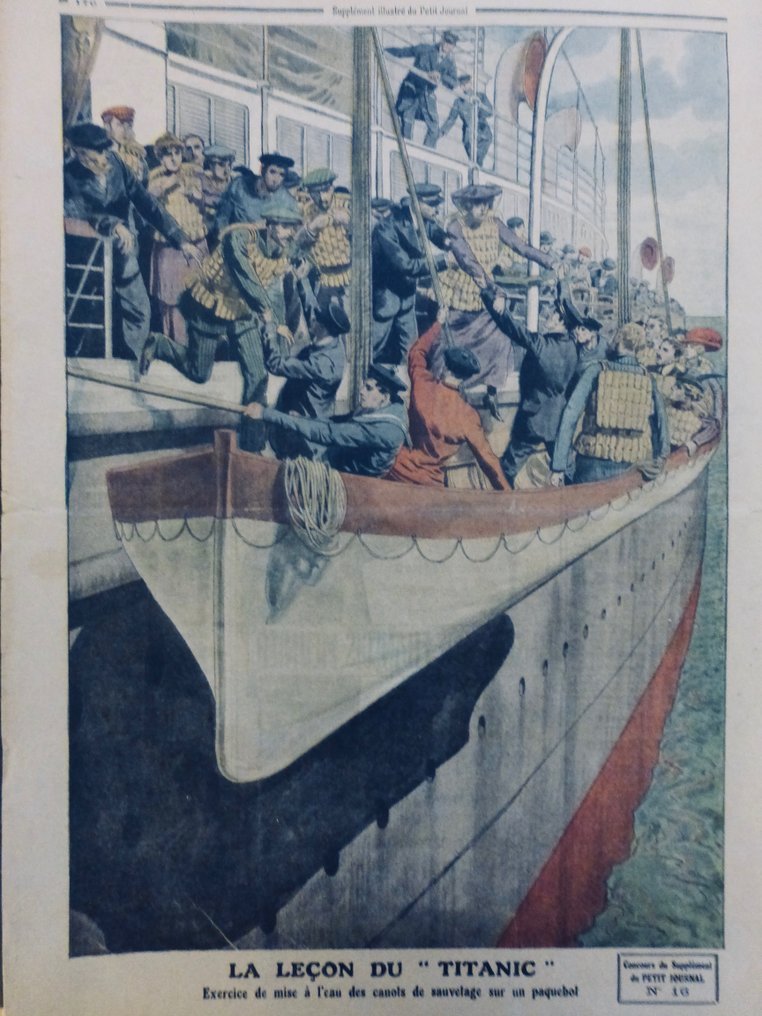 Document - . - Titanic  14 journaux originaux de 1912 consacrés au naufrage - 1912 #1.0