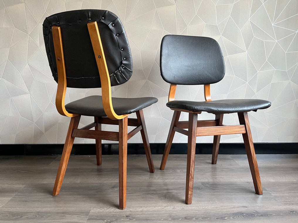 Chaise (2) - Teck, Hêtre - Vintage #1.0