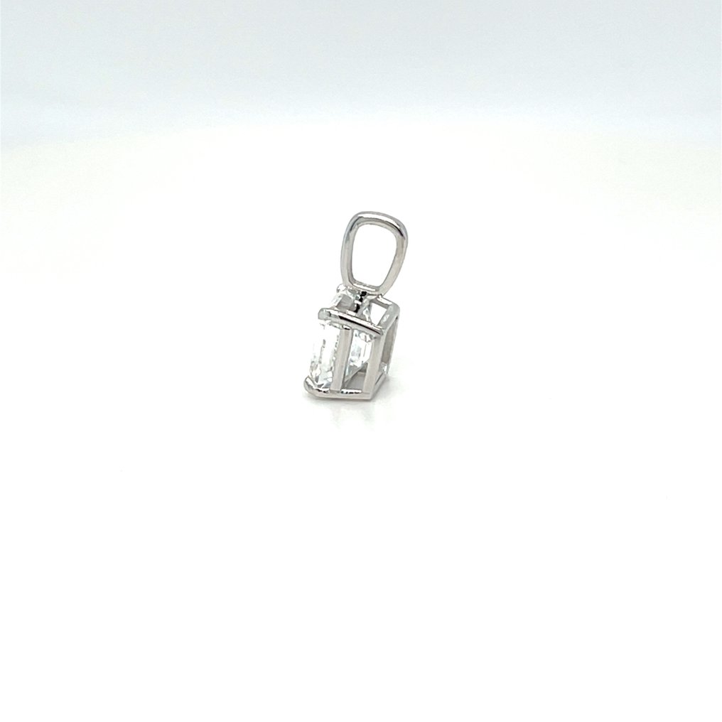 没有保留价 - 吊坠 - 14K包金 白金 -  1.01ct. tw. 钻石 (实验室培育) #4.3