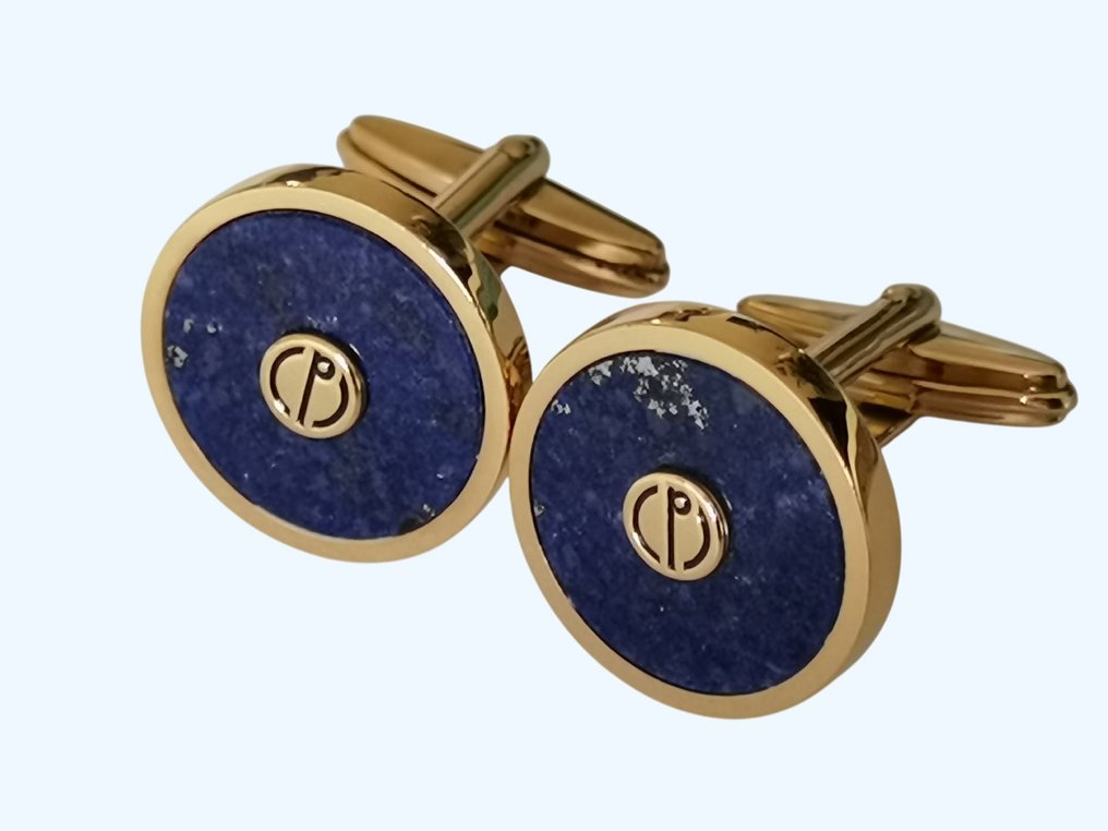 Alfred Dunhill - Lápis-lazúli - Banhado a ouro - Botões de punho #1.0