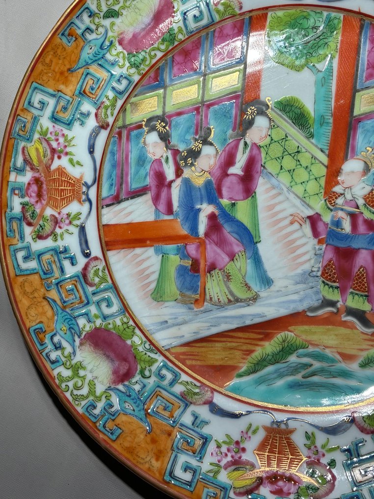 人物图案盘子 - 广州 - 瓷 - 中国 - Daoguang (1821-1850) #2.1