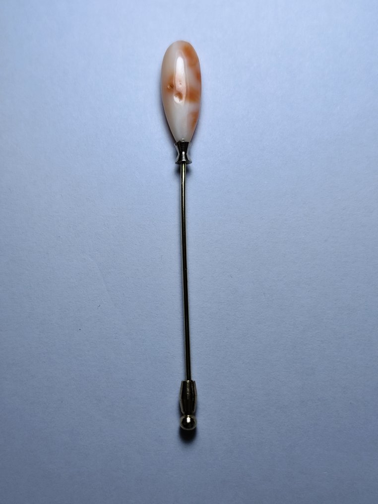 没有保留价 - 胸针 - 9 kt. 黄金 珊瑚 #1.0