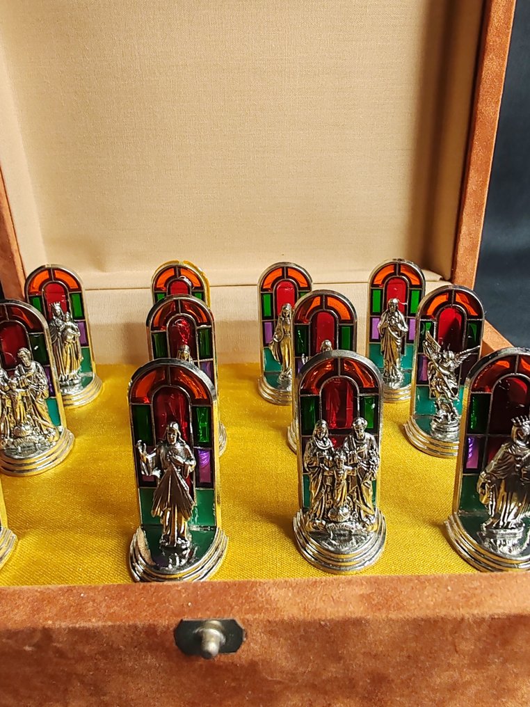 餐刀架 (12) - 银色金属 #1.0