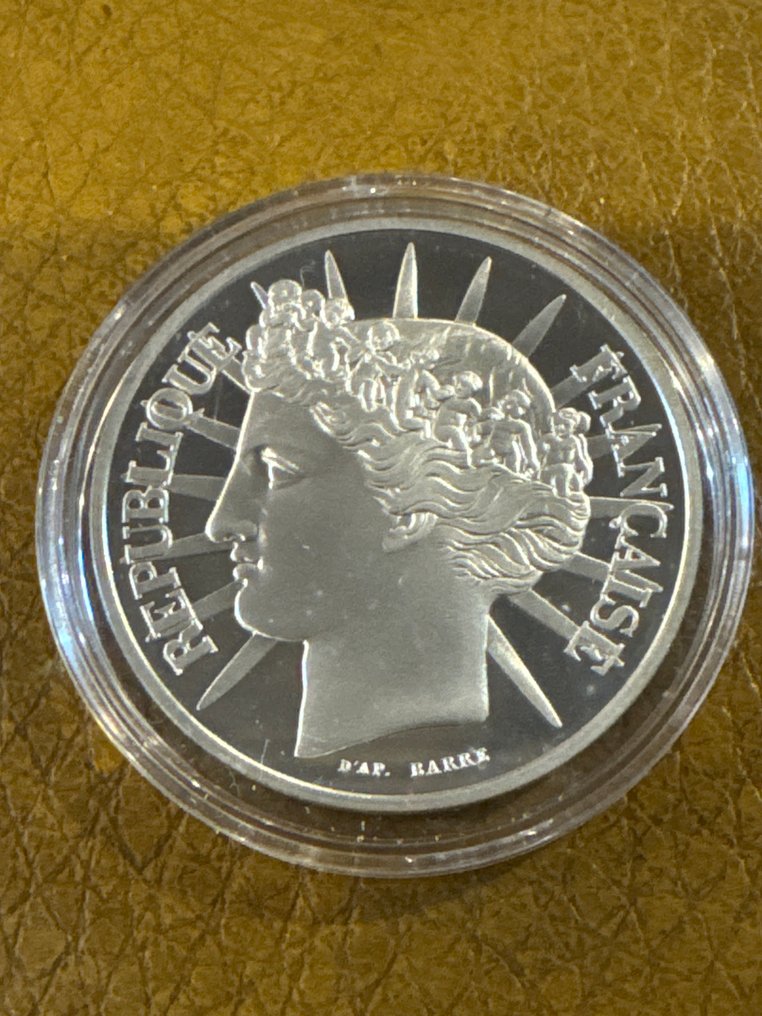 Γαλλία. 100 Francs 1988 Fraternite - 15g mit CoA und BOX  (χωρίς τιμή ασφαλείας) #1.0