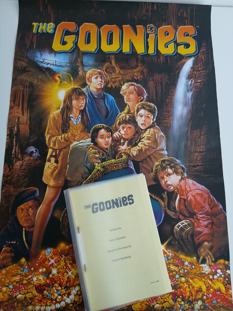 steven spielberg - The Goonies Movieposter (91.5x61) + Full screen film script - Década de 1980 #1.0