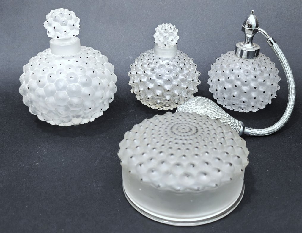 Αρ Ντεκό Σετ τουαλέτας (4) - Lalique - Κρύσταλλο - Σπάνιο πλήρες σετ #1.0
