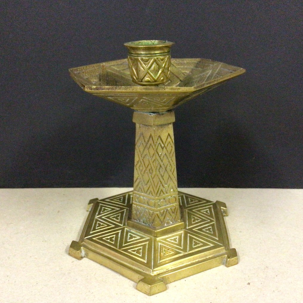 Amsterdam School - Gyertyatartó (2) - Bronz #4.3