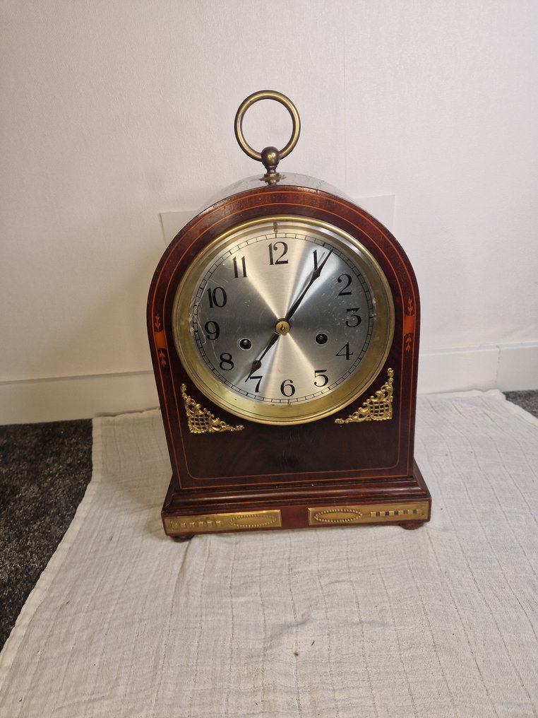 Επιτραπέζιο ρολόι -   Ξύλο, Μέταλλο, Ορείχαλκος - 1910-1920 #1.0