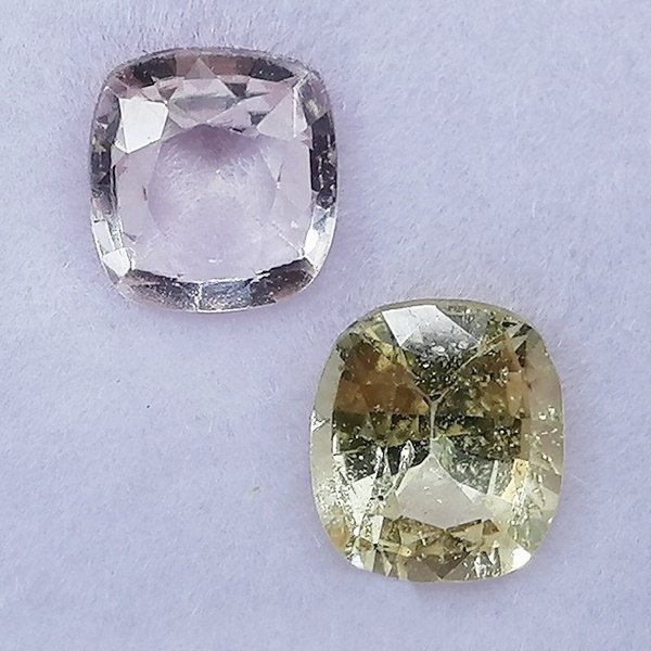 2 pcs  多色 蓝宝石  - 1.77 ct - 西班牙宝石学院（IGE） - 无治疗 #2.1