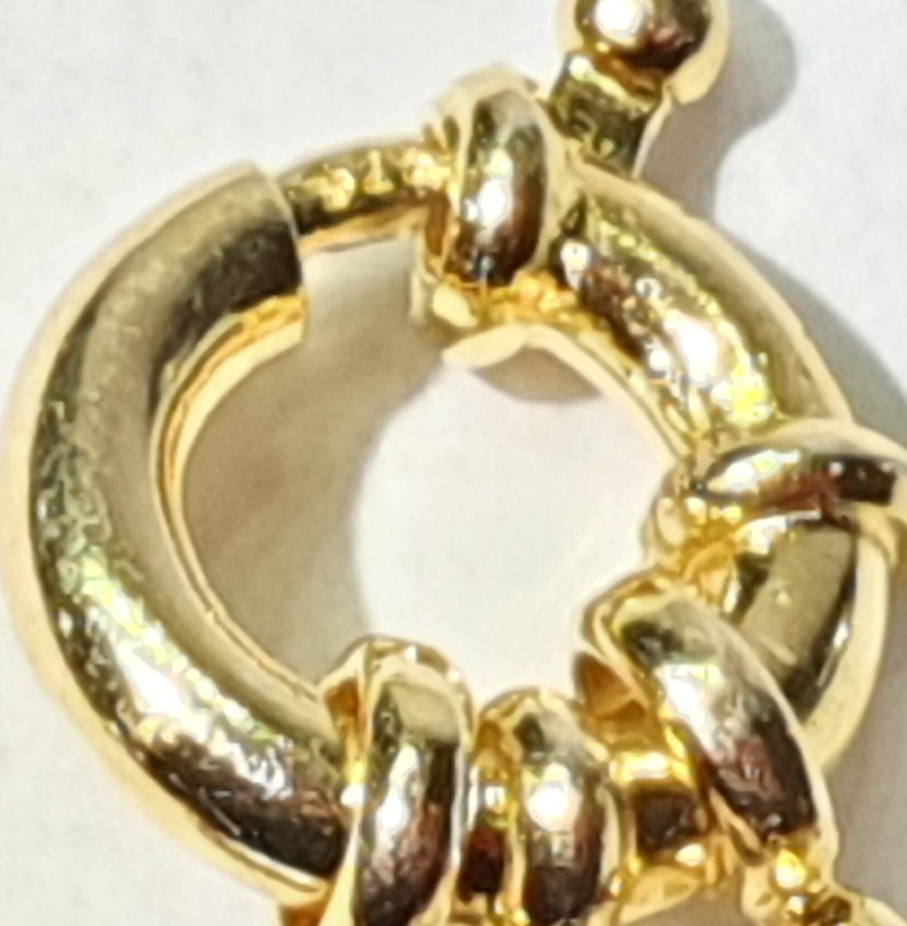 淡水自然色调珍珠 - 非常大号 - 纯洁的象征 - 925 银 - 项链 #1.0