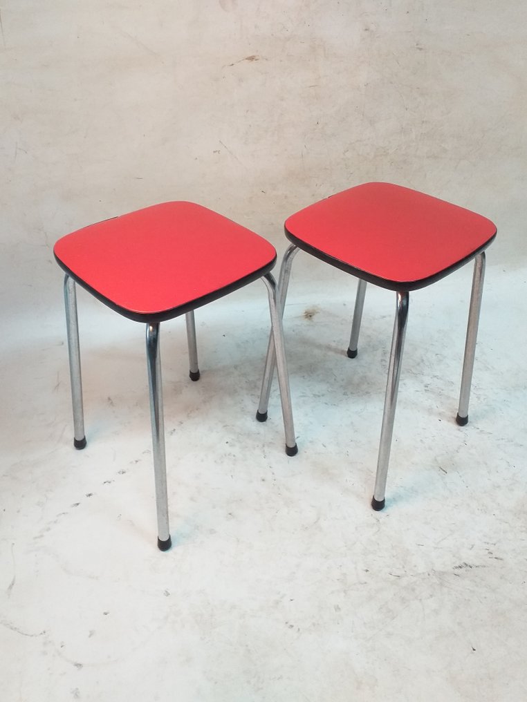 Stool - Chrome - two vintage stools #3.2