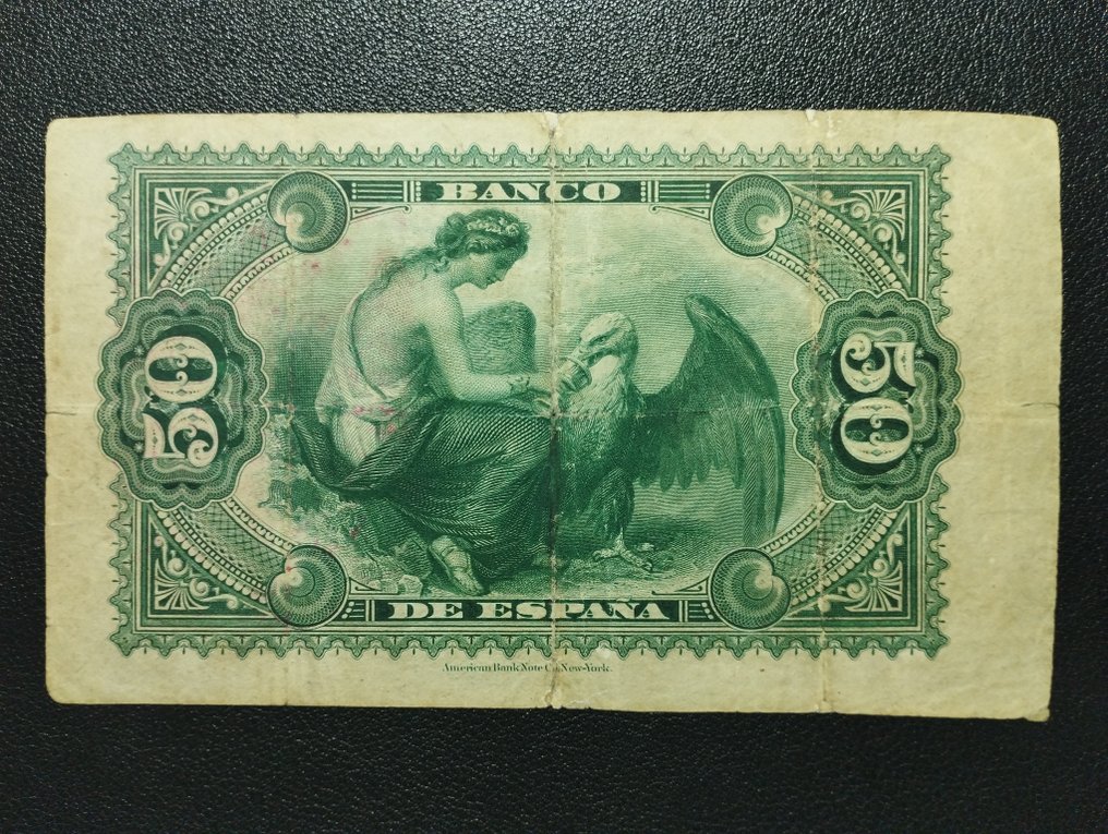 Spanien. - 50 Pesetas - 1884 - Edifil 283 - Pick 25 #1.0