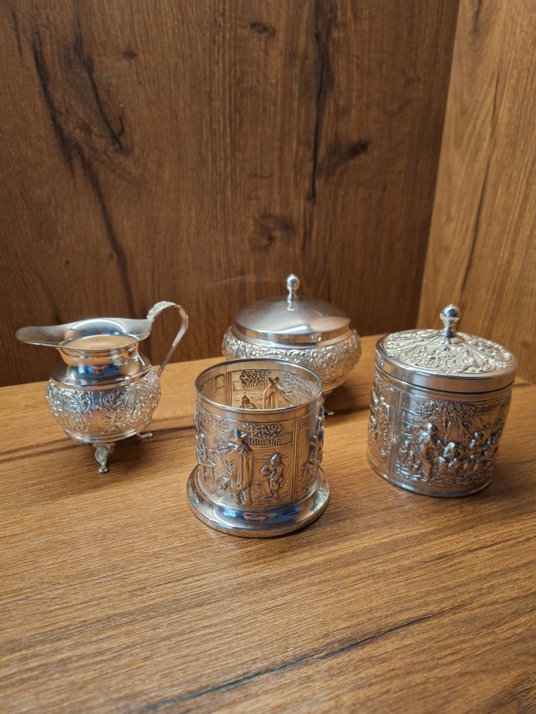 Douwe egberts - Herbert Hooijkaas - Σερβίτσιο καφέ και τσαγιού (4) - Επάργυρο #3.2