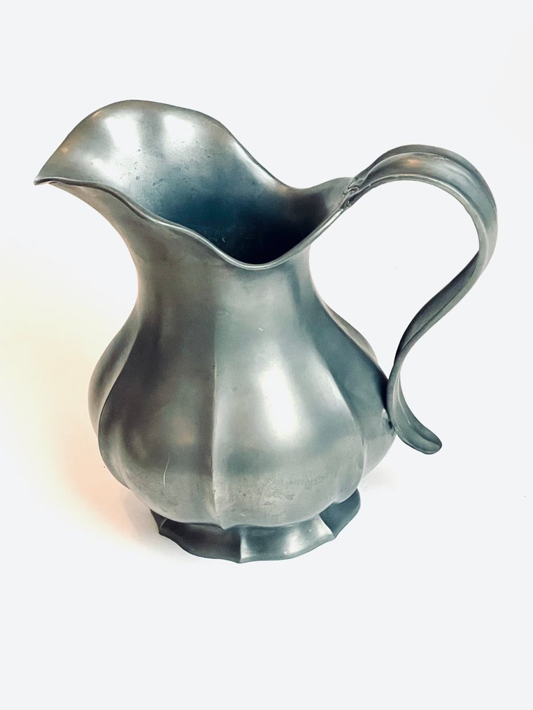 Circa 1900–1920 - Vroeg Art Deco invloeden - Κανάτα - Atelierproductie - Κασσίτερος - Γαλλικό Jugendstil #1.0