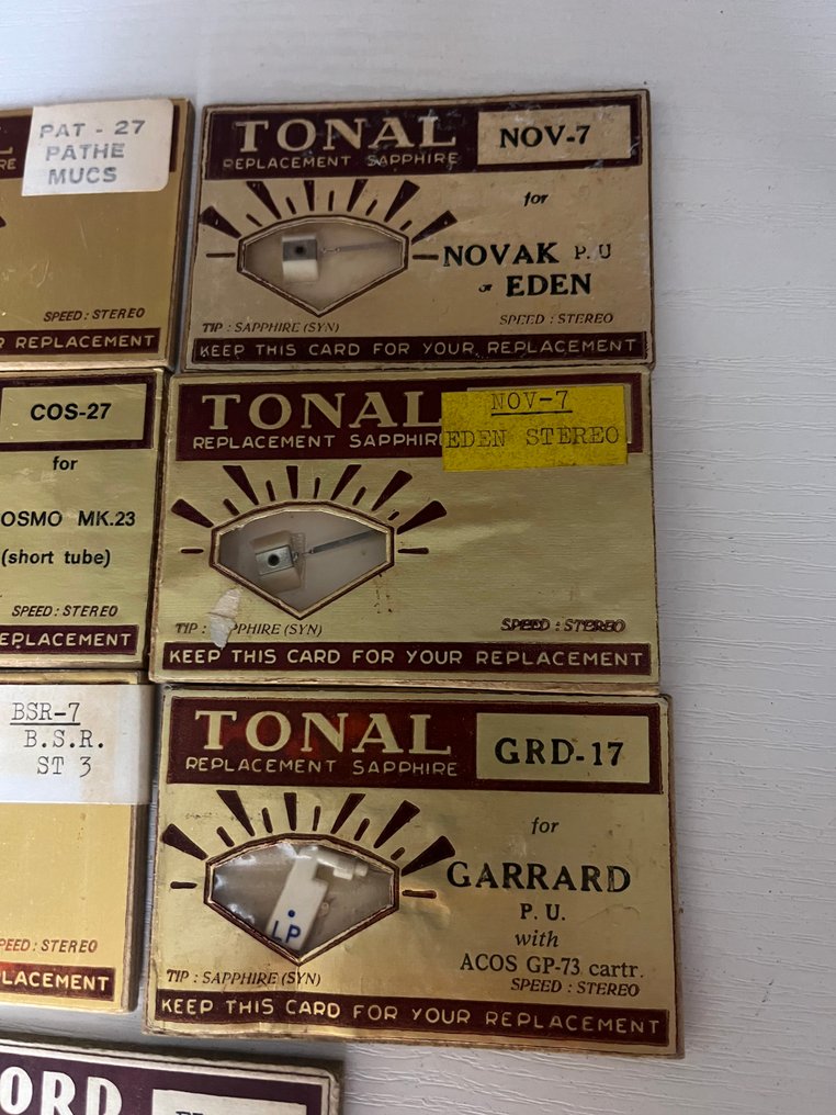 Tonal - PU naalden 拾音器和/或针头 - 多种型号 #4.3