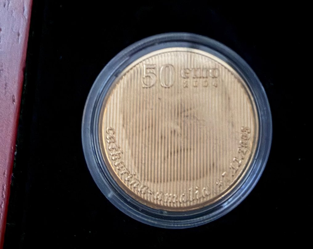 Ολλανδία. 50 Euro 2004 "Geboortemunt" Proof #3.2