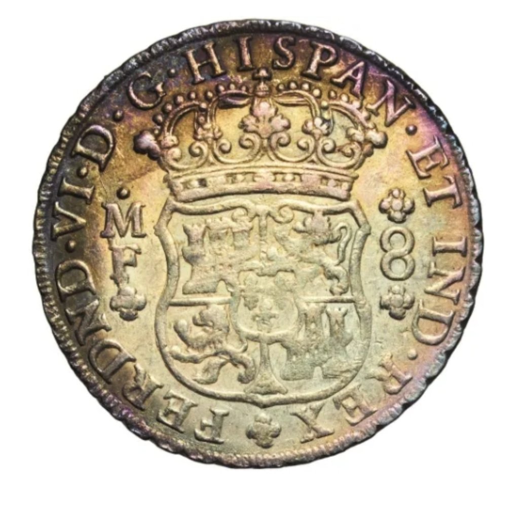 Spanien. Ferdinand 6.. 8 Reales 1753 Mexico M #1.0