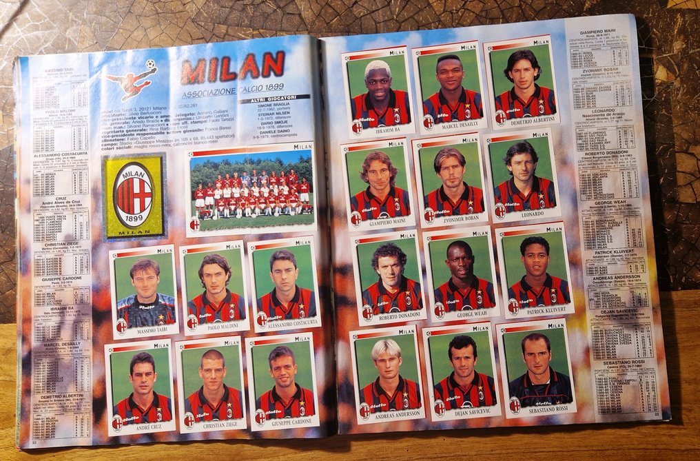 1997/98 帕尼尼 - 1 完整册子 - Good (GD) #3.2