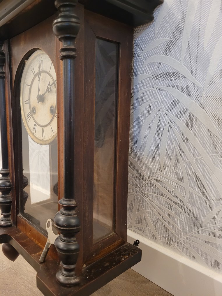 Zegar regulator - Junghans -   Drewno, Szkło - 1910-1920 #4.3