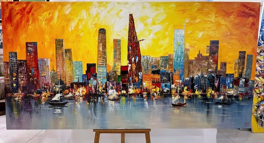 Trần văn minh - Le Soleil de Saïgon 100 X 200 cm #1.0