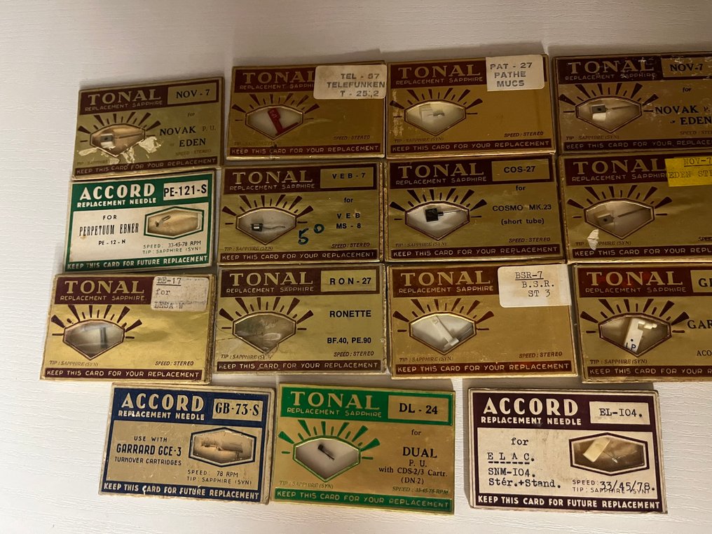 Tonal - PU naalden 拾音器和/或针头 - 多种型号 #1.0