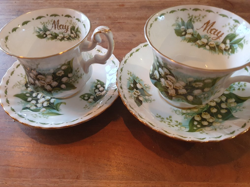 Royal Albert - Dinner service (8) - Flowers of the Month - Porcelain #3.2