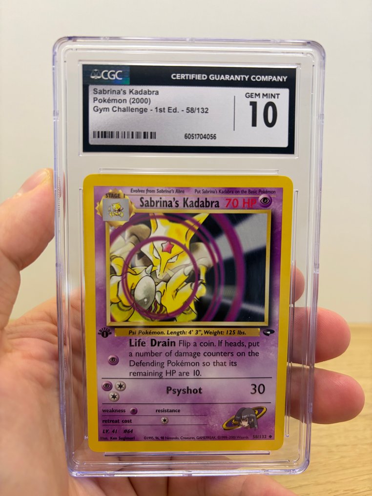 Pokémon - 1 Graded card - Sabrina's Kadabra 58/132 First edition - CGC 10 - WOTC - Gym Challenge #1.0