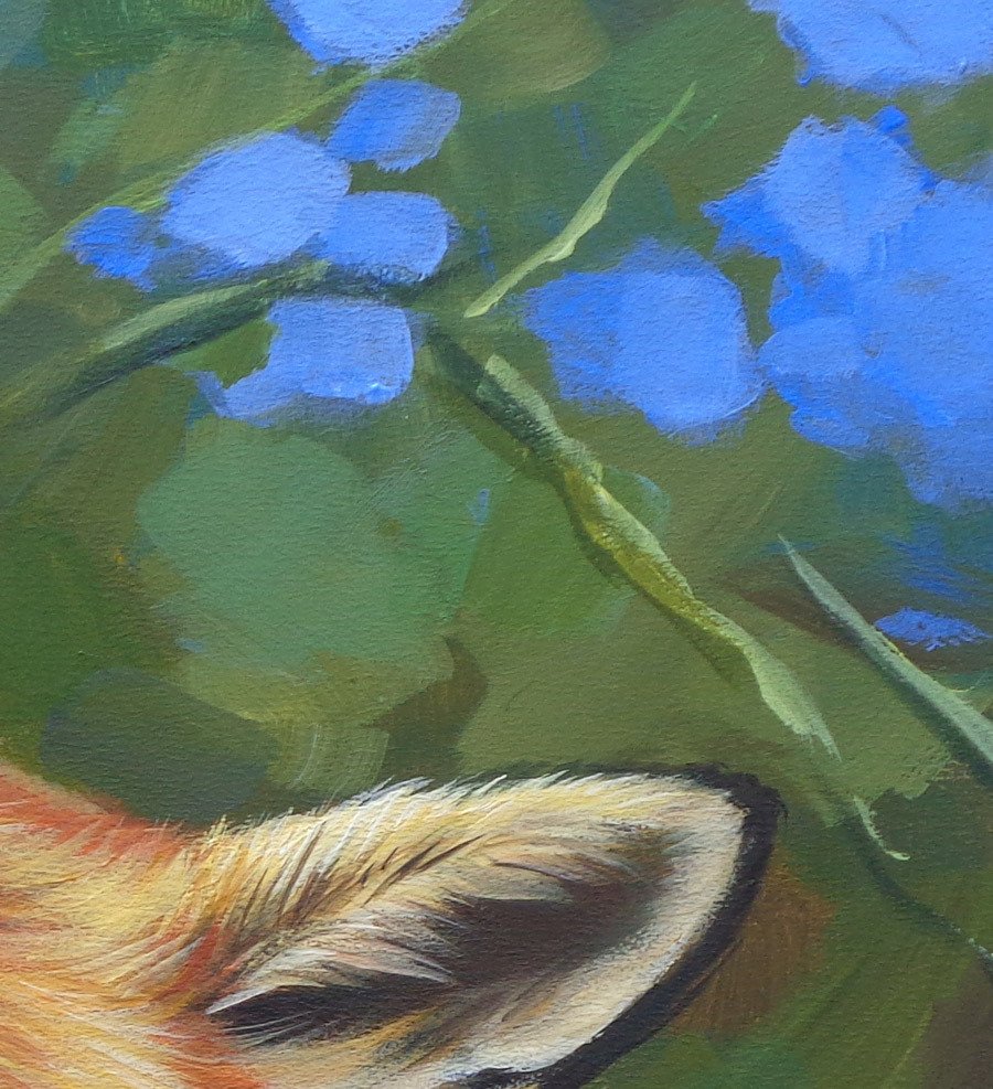 Gala - Fox painting - "Fragrance" #3.2