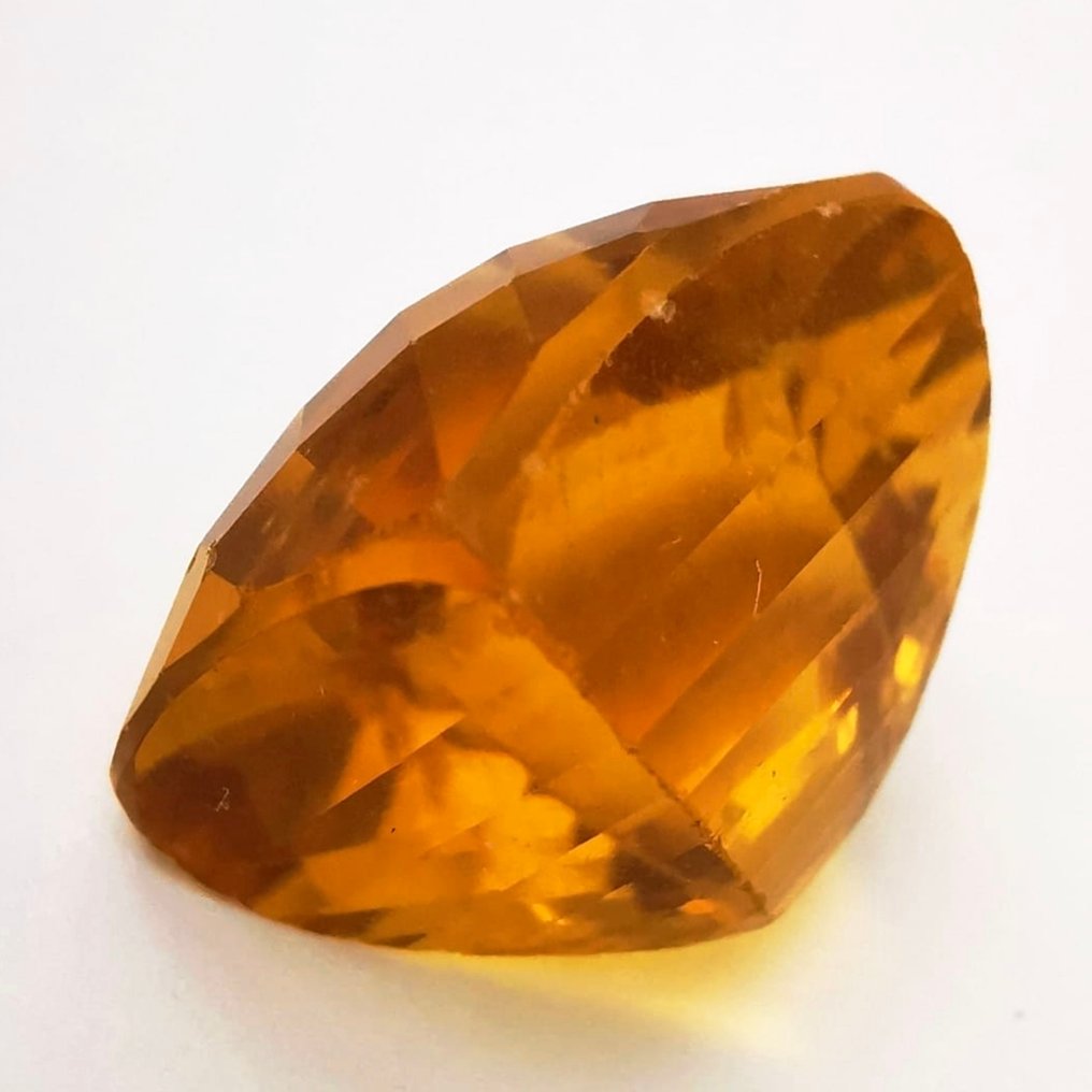 没有保留价 萤石  - 31.36 ct - 安特卫普宝石检测实验室（ALGT） - 鲜明的黄色萤石 #1.0