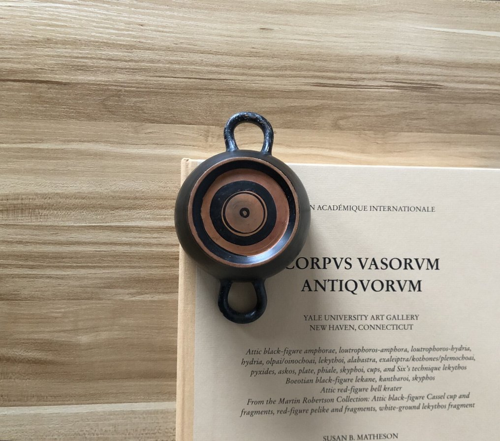 古希腊，古典时期 Terracotta Skyphos - 8.4 cm #1.0