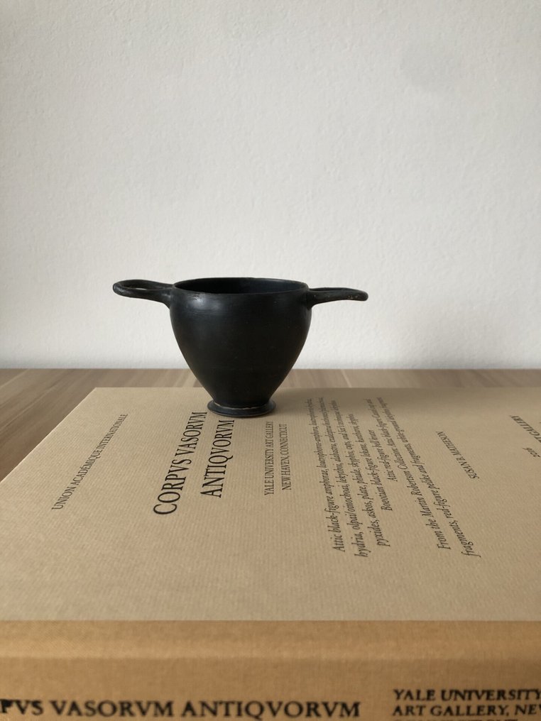 古希臘，古典時期 Terracotta Skyphos - 7.4 cm #4.3