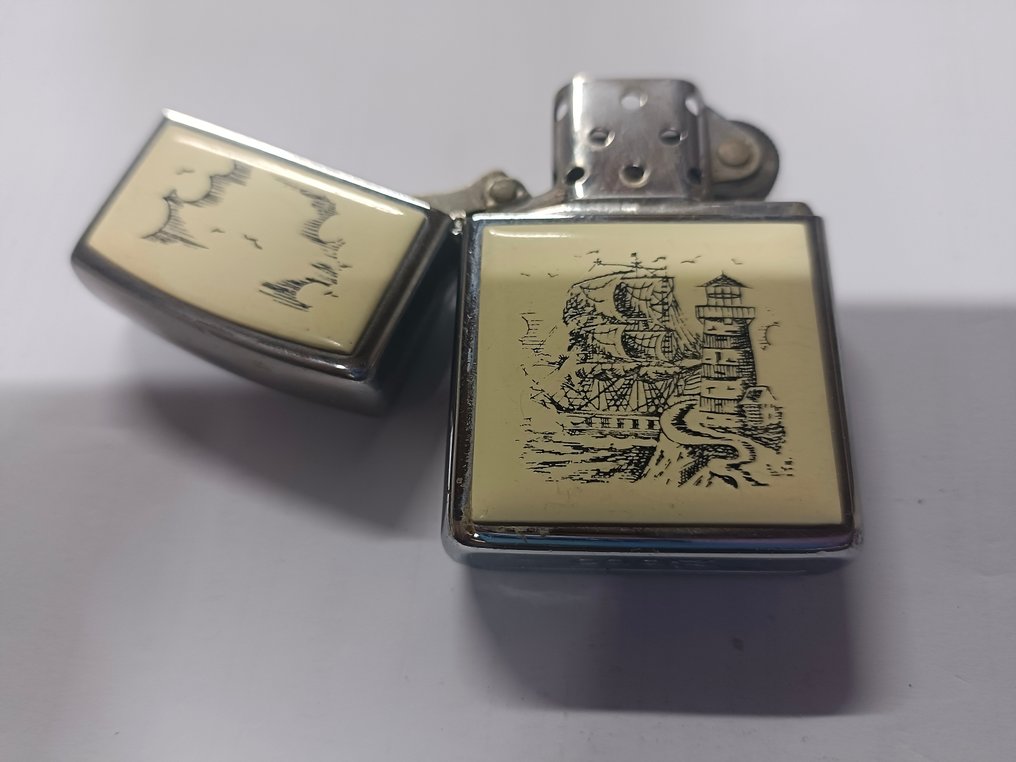 Zippo - 芝宝 - 没有保留价 - 口袋打火机 - 钢材（不锈钢）, 搪瓷 #3.2