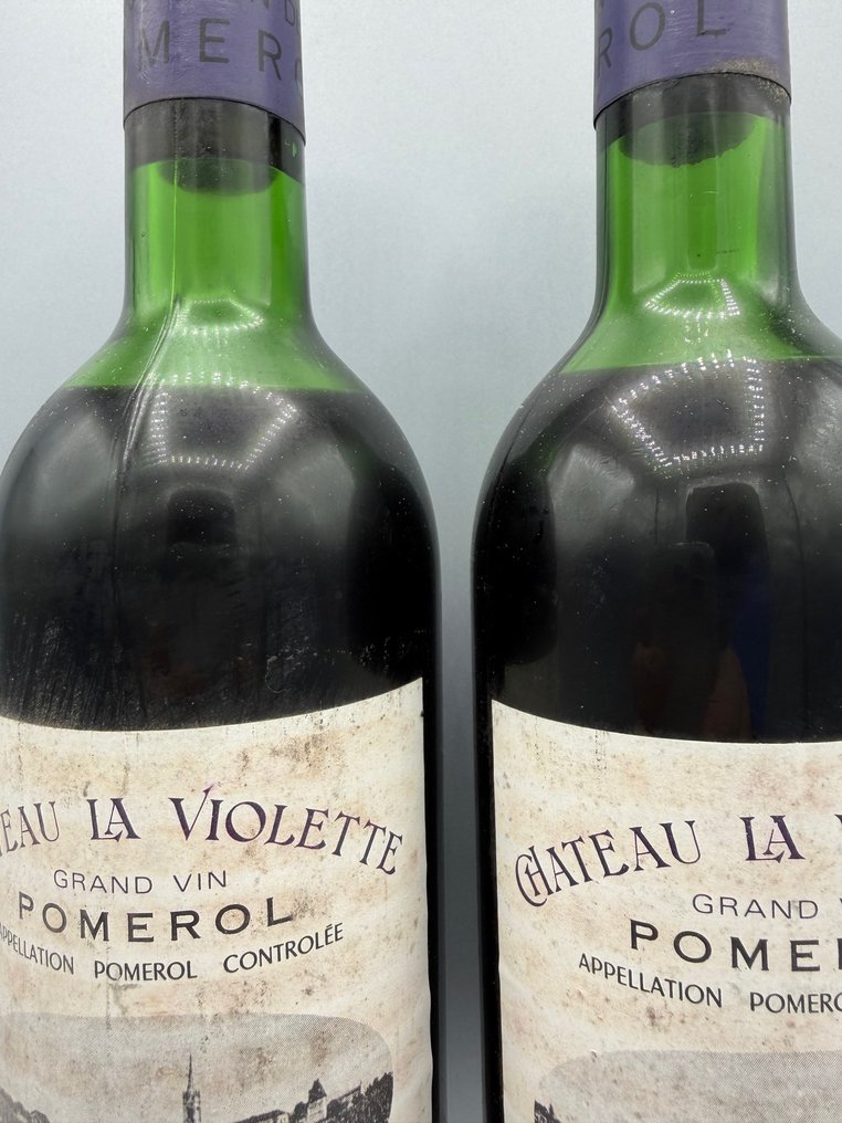 1967 Château la Violette - Pomerol - 2 Flasker  (0,75 l) #2.1