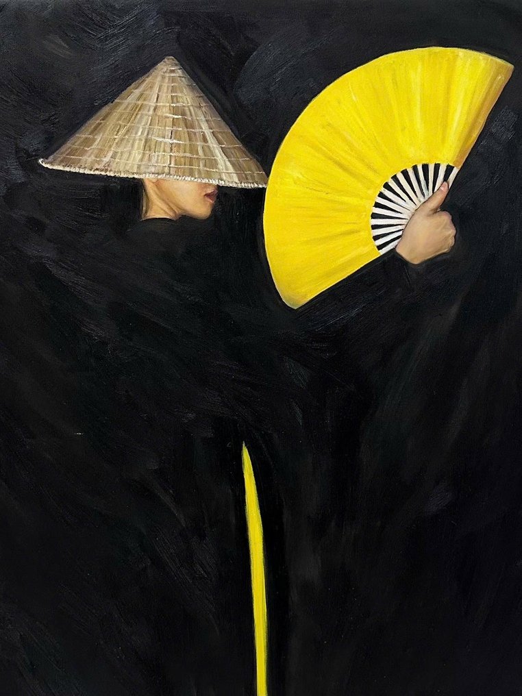 Nguyen Robert - La Confidence du Jaune 80 X 60 cm #2.1