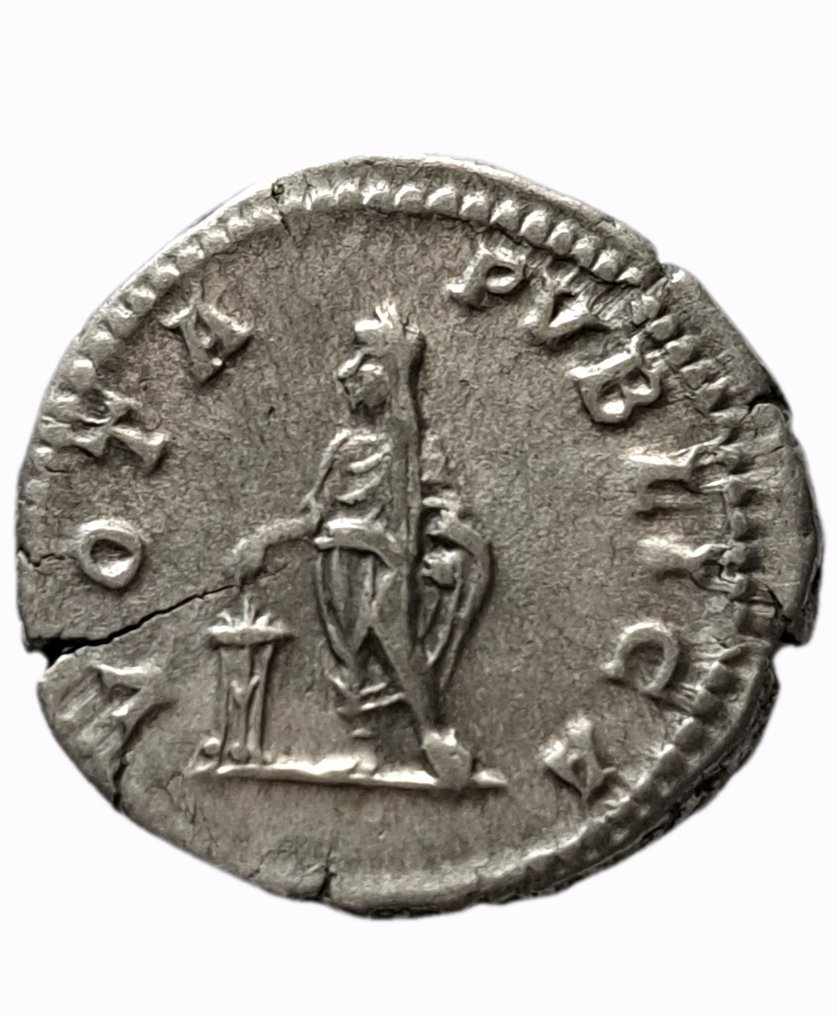 罗马帝国. 格塔（公元 209-211）. Denarius Rome - VOTA PVBLICA  (没有保留价) #1.0